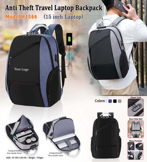 Anti Theft Laptop Backpack 
