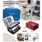 Double Layer Travel Gadget Organizer Bag