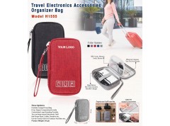H1555 Travel Electronics Accessories Organizer Bag for Corporate Gifting & Tech Travel Essentials