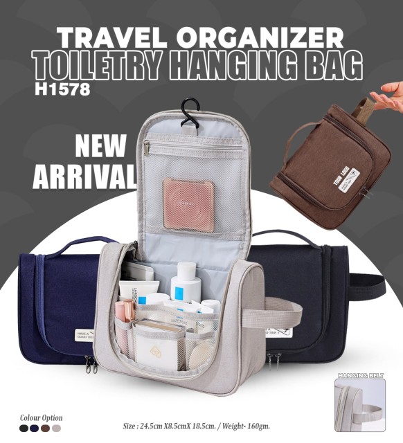 Travel Organizer Toiletry Hanging Bag 
