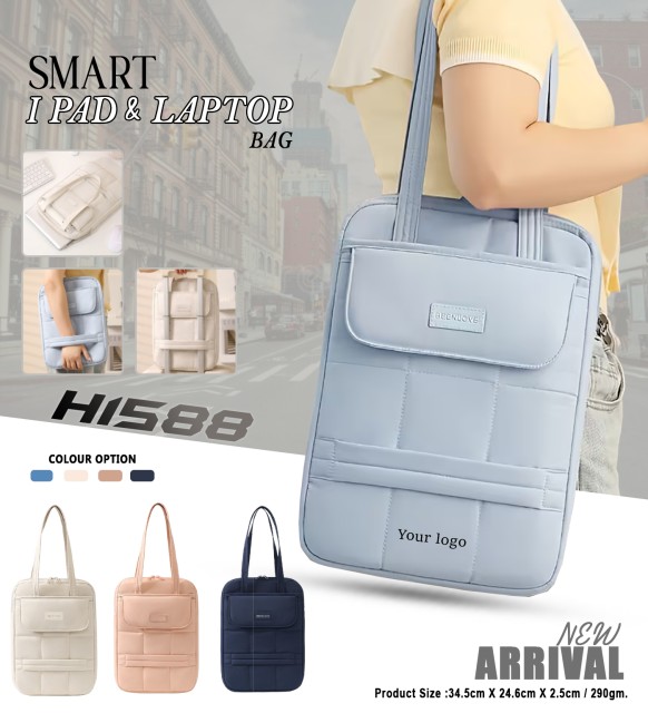 H1588 Smart iPad & Laptop Carry Bag for Corporate Gifting, Business Travel & Executive Branding