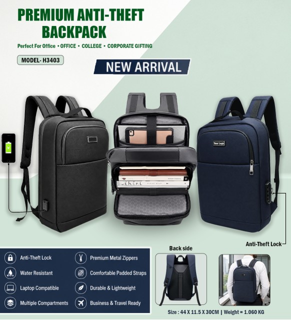 PREMIUM ANTI-THEFT BACKPACK