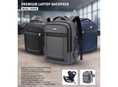 H3406 Premium Office Laptop Backpack with USB Charging Port for Corporate Gifting & Executive Travel