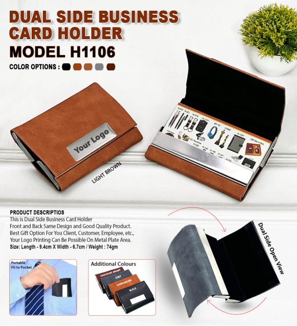Dual Side Business Card Holder 