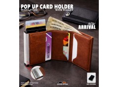 H1123 Premium Pop Up Card Holder Wallet with RFID Style Design for Corporate Gifting & Executive Branding