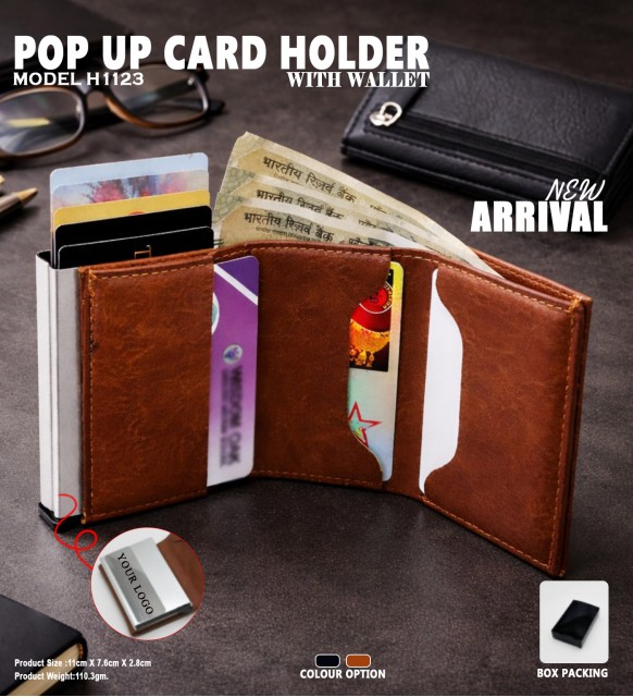 POP UP CARD HOLDER WITH WALLET  