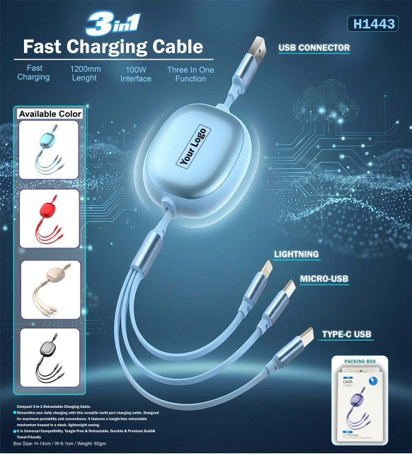 3 in 1 Fast Charging Cable 