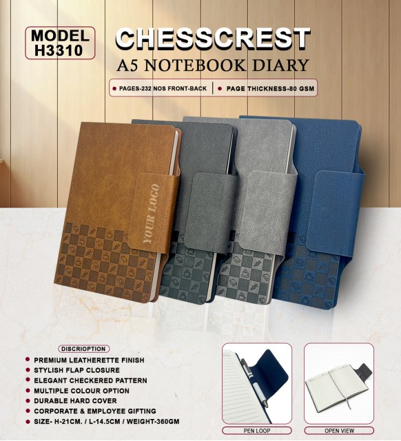 CHESSCREST A5 NOTEBOOK DIARY 