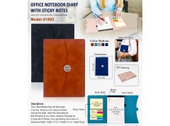 Office Notebook Diary with Sticky Notes | H1002