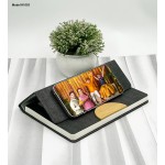 Office Notebook Diary with Phone Stand