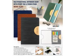 Office Notebook Diary with Phone Stand