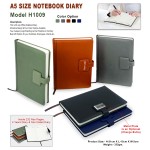 A5 PU Leather Notebook Diary with Strap Lock – Corporate Gift Diary H1009