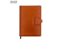 A5 PU Leather Notebook Diary with Strap Lock – Corporate Gift Diary H1009