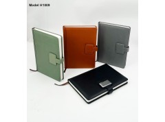 A5 PU Leather Notebook Diary with Strap Lock – Corporate Gift Diary H1009