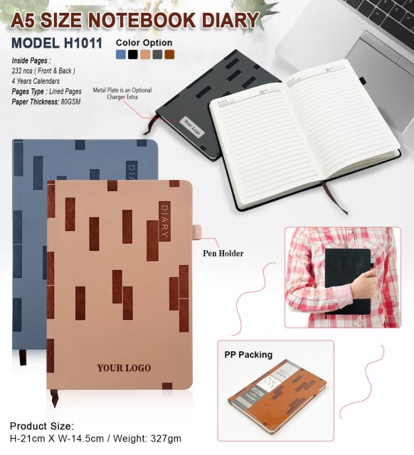 A5 Size Notebook Diary