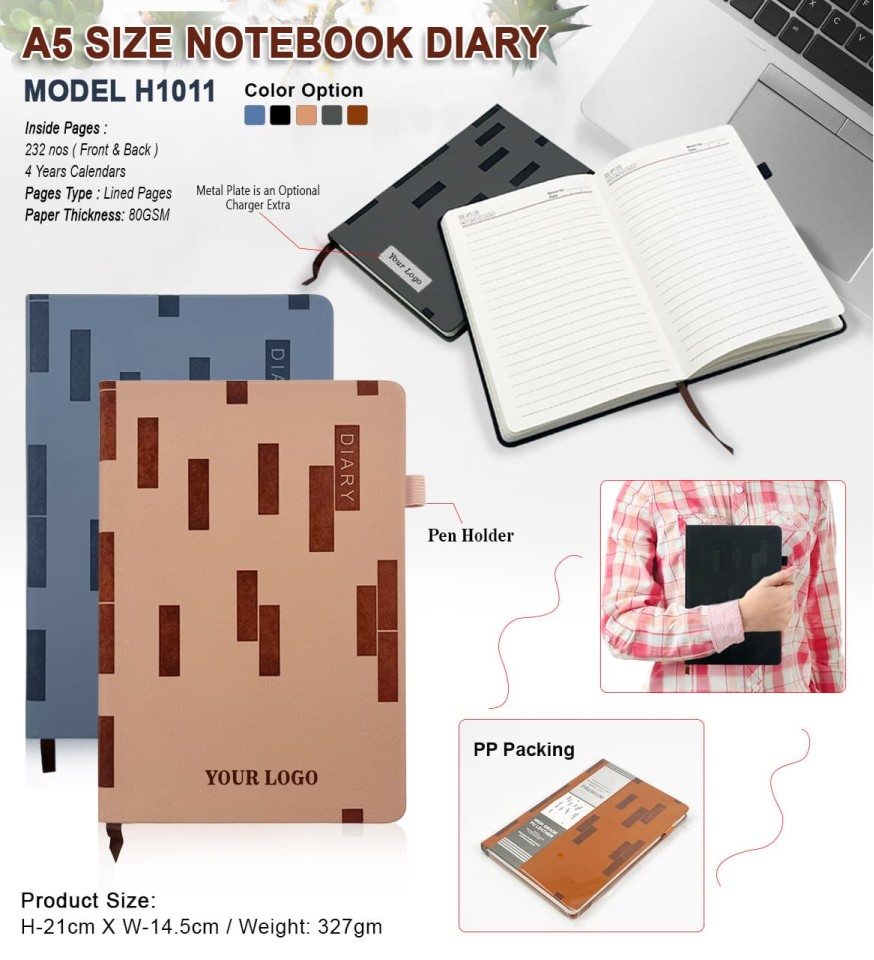 A5 Size Notebook Diary