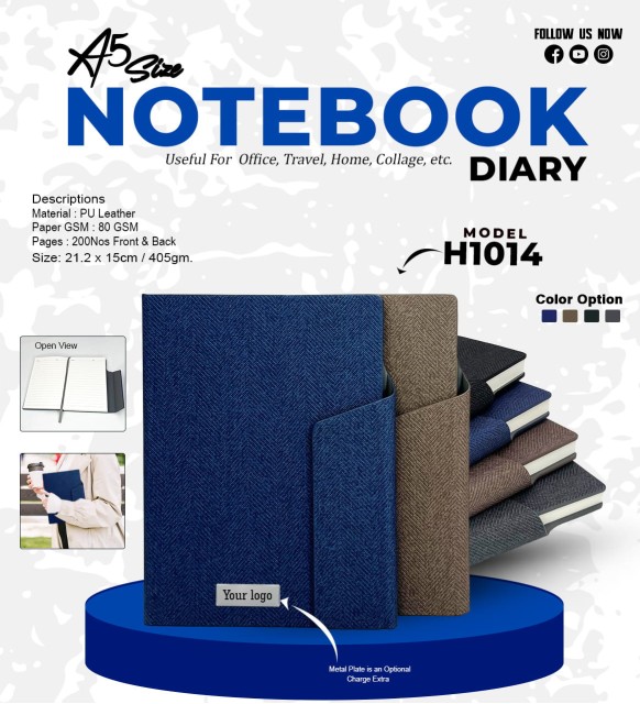 A5 Size Notebook Diary 
