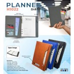 PU Leather Planner Diary with Card Holder & Ring Binder