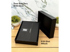 H1024 Premium Power Bank Diary with Wireless Charging for Corporate Gifting