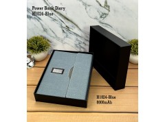 H1024 Premium Power Bank Diary with Wireless Charging for Corporate Gifting