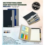 MULTIFUNCTIONAL MEMO DIARY WITH STICKY BOOKMARK