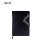A5 PU Leather Magnetic Flap Notebook Diary with Bookmark