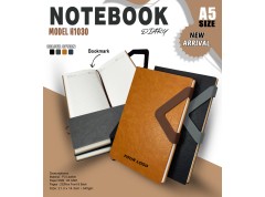 A5 PU Leather Magnetic Flap Notebook Diary with Bookmark