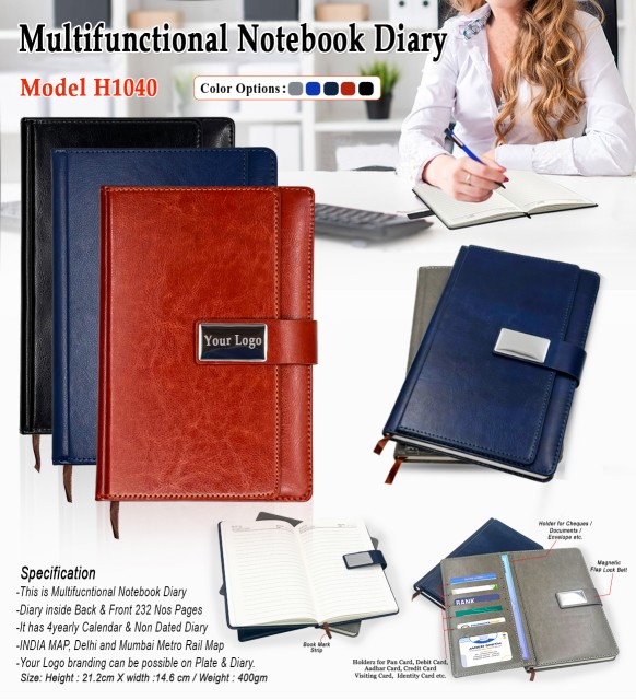 Multiple Notebook Diary 