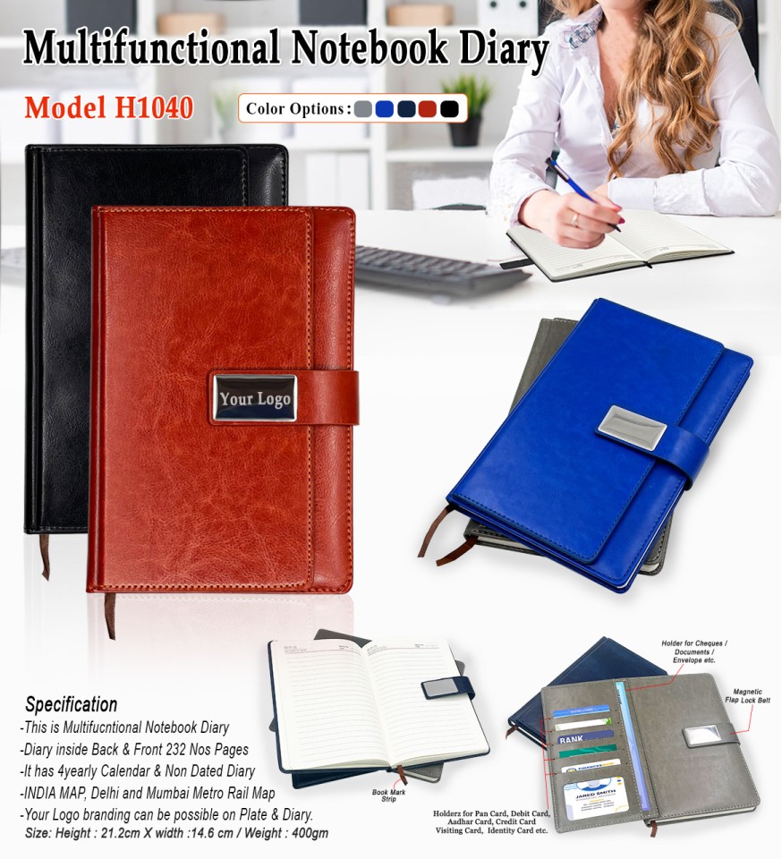 Multiple Notebook Diary 