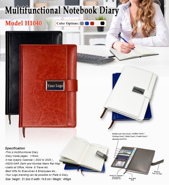 Multiple Notebook Diary 