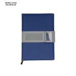 A5 PU Leather Notebook Diary with Metal Accent Strap – Premium Executive Journal