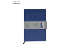 A5 PU Leather Notebook Diary with Metal Accent Strap – Premium Executive Journal