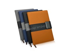 A5 PU Leather Notebook Diary with Metal Accent Strap – Premium Executive Journal