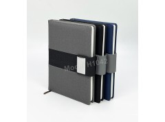 A5 PU Leather Notebook Diary with Metal Accent Strap – Premium Executive Journal