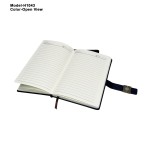 PU Leather Office Notebook Diary with Metal Accent