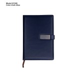 Premium PU Leather Office Notebook Diary with Metal Logo Plate – Model H1046