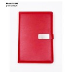 PU Leather Office Notebook Diary with Metal Finish