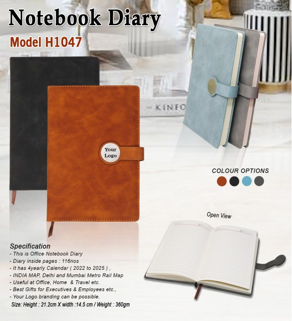 Premium PU Leather Notebook Diary 