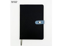 A5 PU Leather Notebook Diary with Silicone Lock 