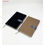 A5 PU Leather Notebook Diary with Silicone Lock & Logo Branding