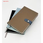 A5 PU Leather Notebook Diary with Silicone Lock & Logo Branding