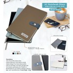 A5 PU Leather Notebook Diary with Silicone Lock 