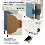 A5 Size Notebook Diary with PU Leather 