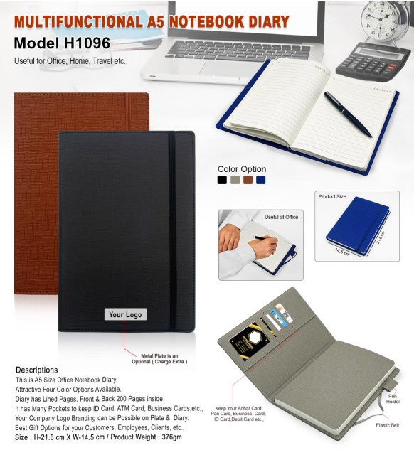Multifunctional A5 Notebook Diary
