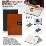 A5 Size Notebook Diary With Metal Plate For Logo Branding