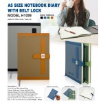 A5 Size Notebook Diary With Belt Lock