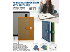 A5 Size Notebook Diary With Belt Lock
