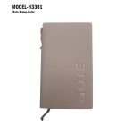 H3301 A6 Premium Soft Bound Notebook Diary with Pen & Gift Box for Corporate Gifting & Business Branding