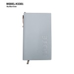 H3301 A6 Premium Soft Bound Notebook Diary with Pen & Gift Box for Corporate Gifting & Business Branding