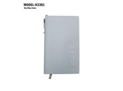 H3301 A6 Premium Soft Bound Notebook Diary with Pen & Gift Box for Corporate Gifting & Business Branding